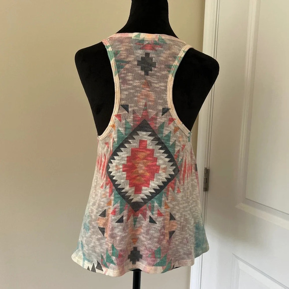Gaze USA Multicolor Abstract Design Swing Sweater Tank Top Size S - Picture 3 of 5